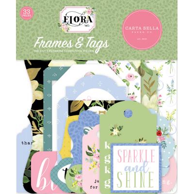 Carta Bella Flora No. 4 Die Cuts - Frames & Tags